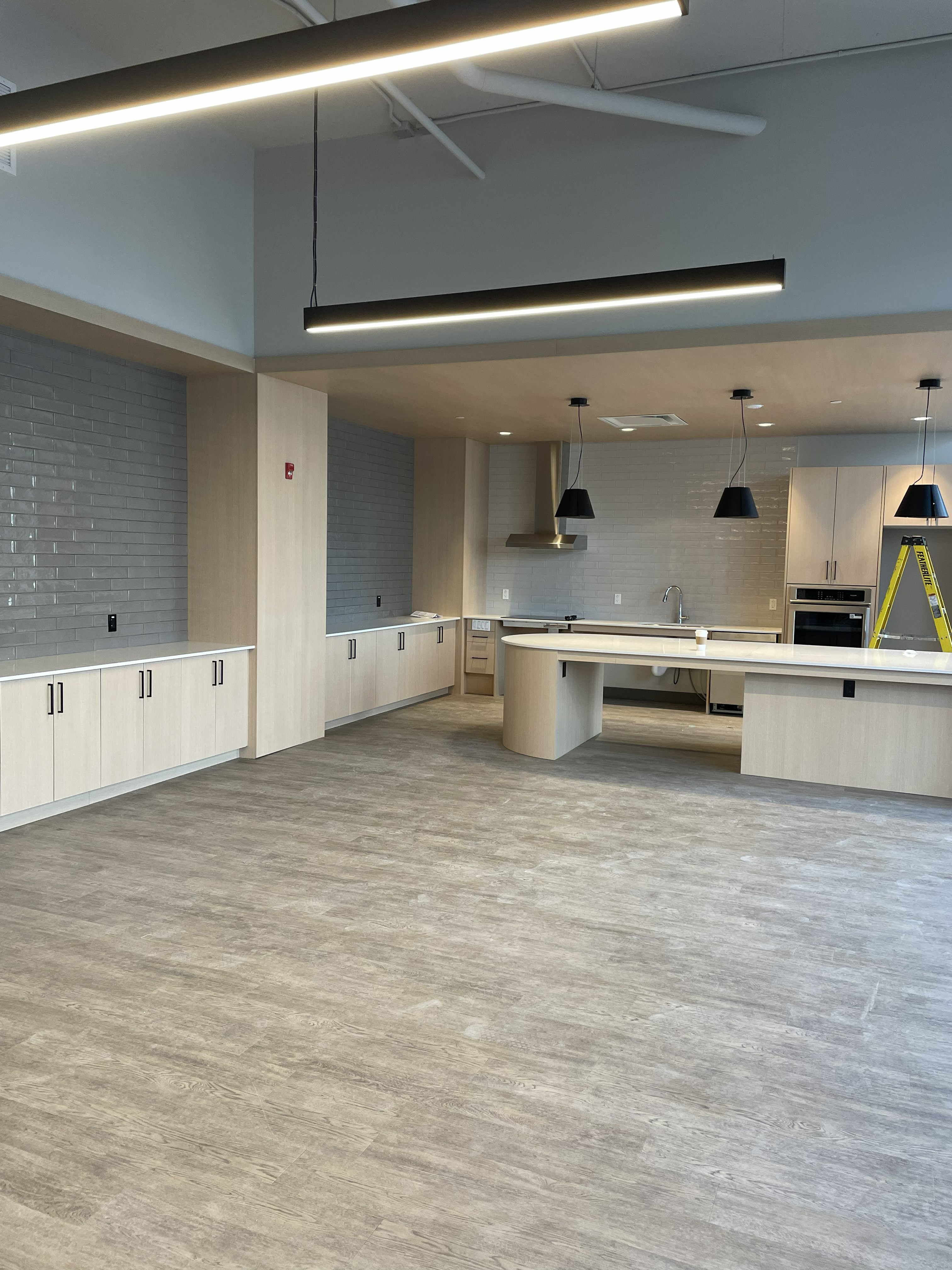 Commercial kitchen and flooring installation by Merosmith
